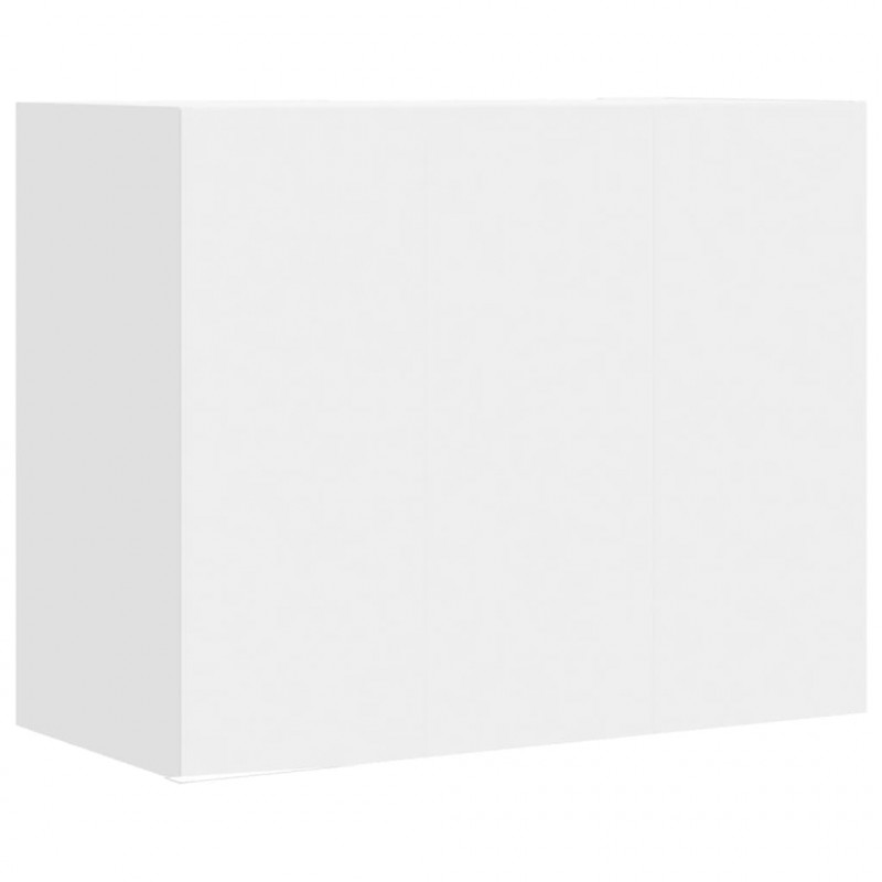 Szafka wisząca, biała, 75x35x60 cm, materiał drewnopochodny