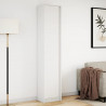 Wysoka szafka z LED, biała, 41,5x32,5x200 cm