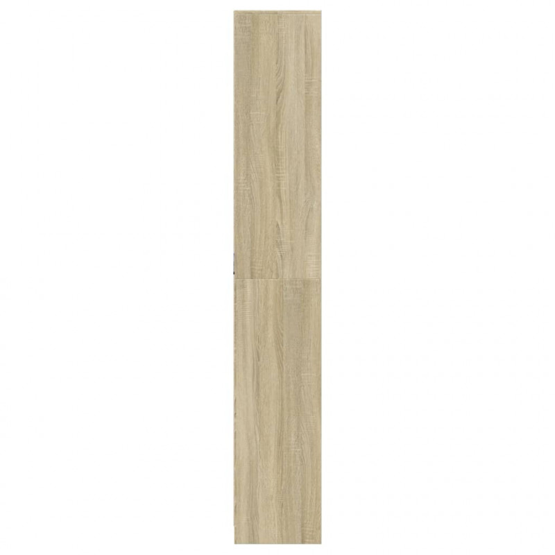Wysoka szafka z LED, dąb sonoma, 41,5x32,5x200 cm