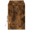 Szafka pod TV z LED, przydymiony dąb, 140x34x50 cm