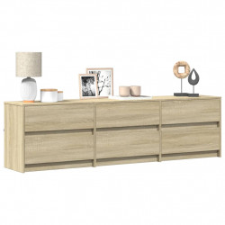 Szafka pod TV z LED, dąb sonoma, 180x34x50 cm