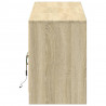 Szafka pod TV z LED, dąb sonoma, 180x34x50 cm