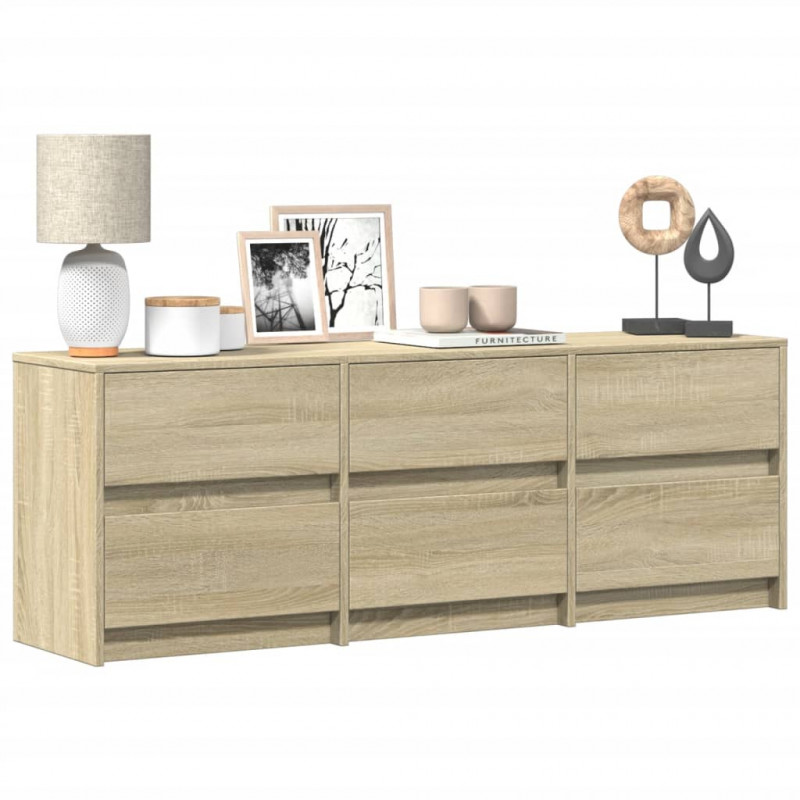 Szafka pod TV z LED, dąb sonoma, 140x34x50 cm
