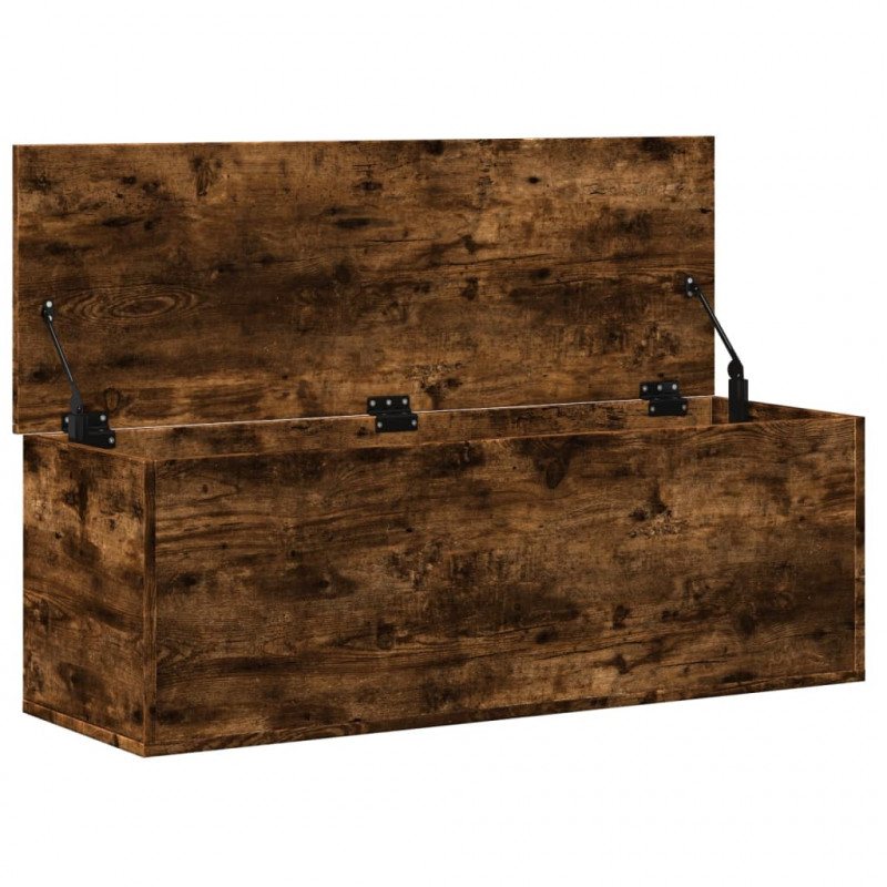 Skrzynia, przydymiony dąb, 102x35x35cm, materiał drewnopochodny