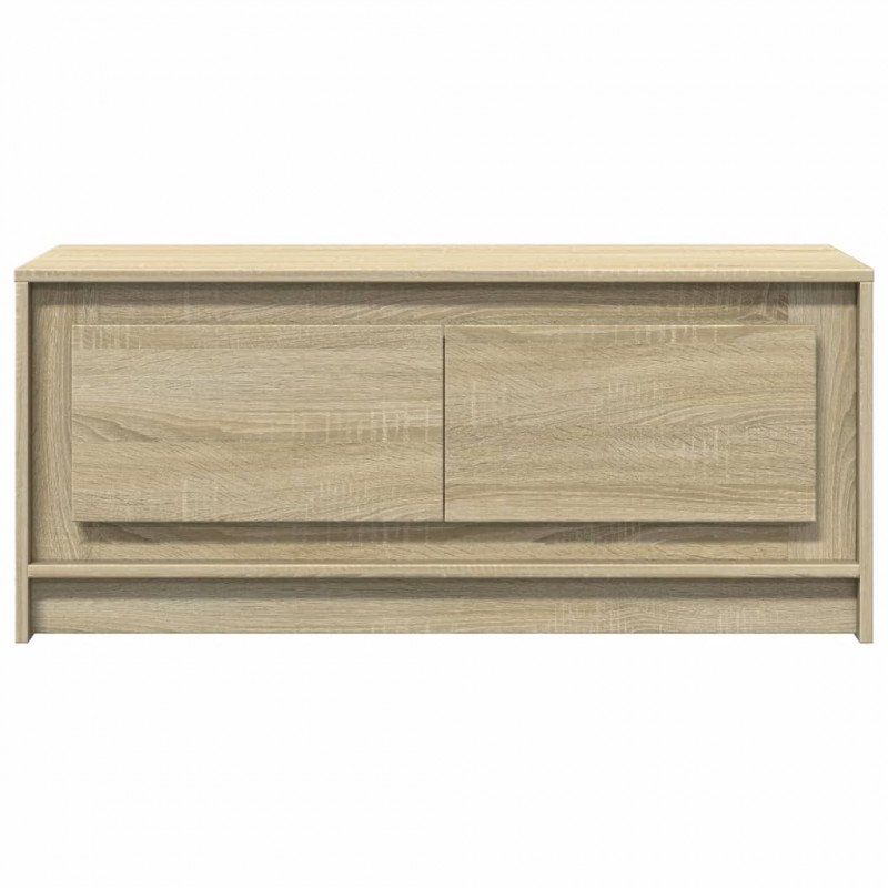 Stolik kawowy z LED, dąb sonoma, materiał drewnopochodny