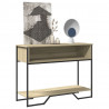 Stolik konsolowy, dąb sonoma, 100x35x74,5 cm