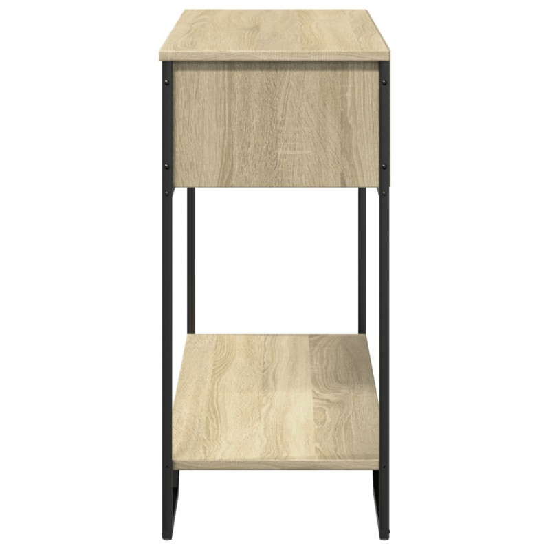 Stolik konsolowy, dąb sonoma, 100x35x74,5 cm