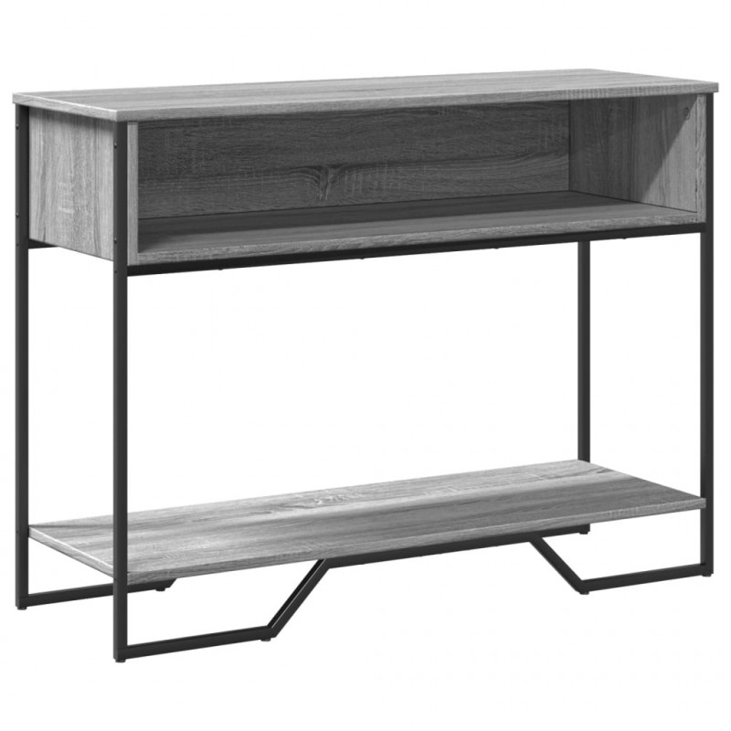 Stolik konsolowy, szary dąb sonoma, 100x35x74,5 cm