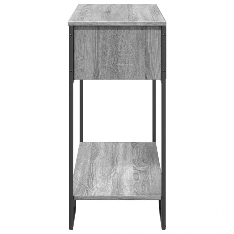 Stolik konsolowy, szary dąb sonoma, 100x35x74,5 cm