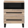 Szafka nocna, 50x34x62 cm, surowe drewno mango