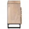 Szafka nocna, 50x34x62 cm, surowe drewno mango