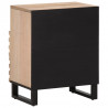 Szafka nocna, 50x34x62 cm, surowe drewno mango