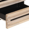 Szafka nocna, 50x34x62 cm, surowe drewno mango