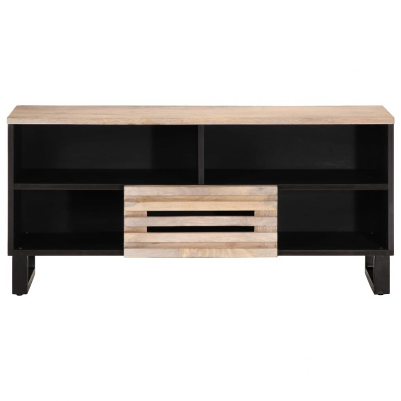 Szafka pod telewizor, 100x34x46 cm, lite drewno mango