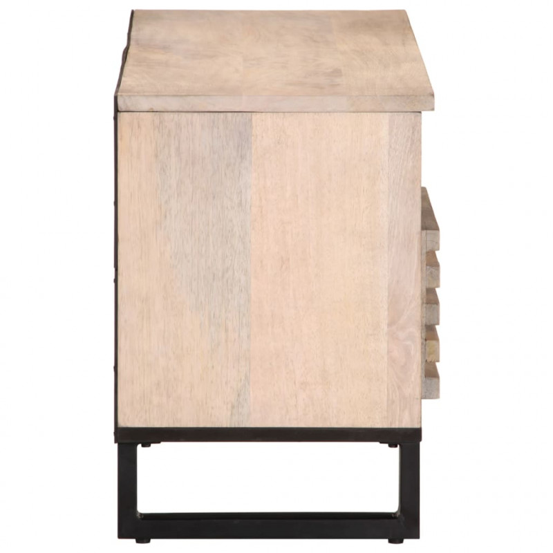 Szafka pod telewizor, 100x34x46 cm, lite drewno mango