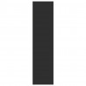 Szafa, czarna, 80x50x200 cm, materiał drewnopochodny