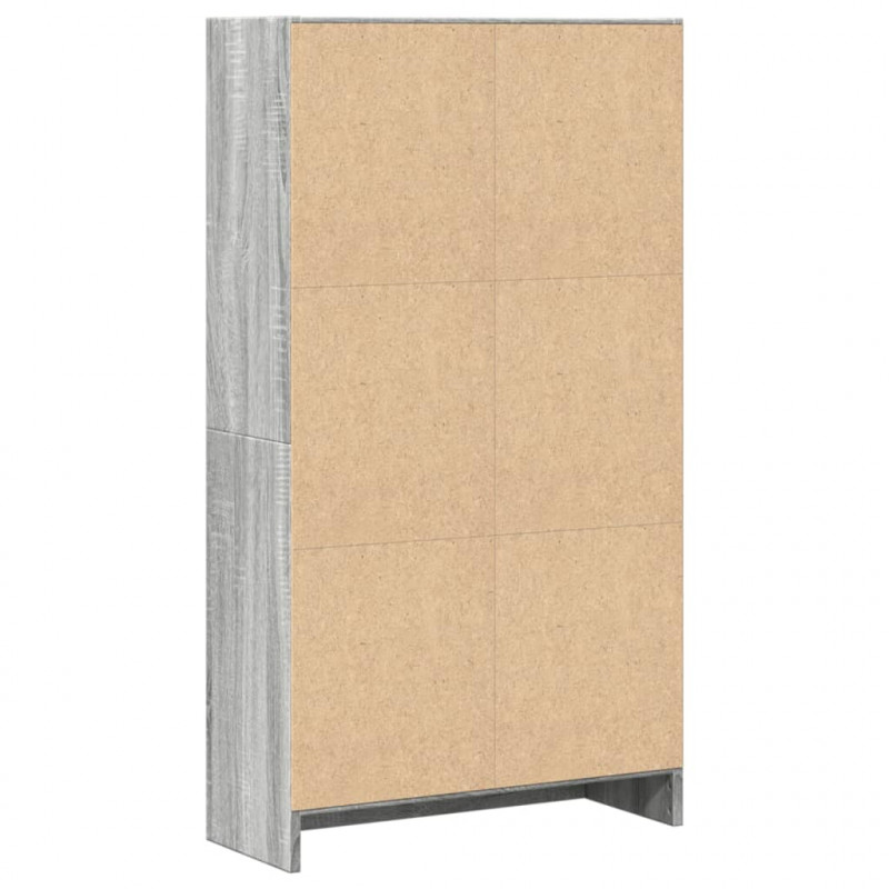 Regał, szary dąb sonoma, 60x24x109 cm, materiał drewnopochodny