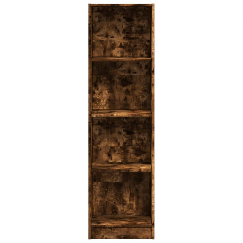 Regał, przydymiony dąb, 40x24x143 cm, materiał drewnopochodny