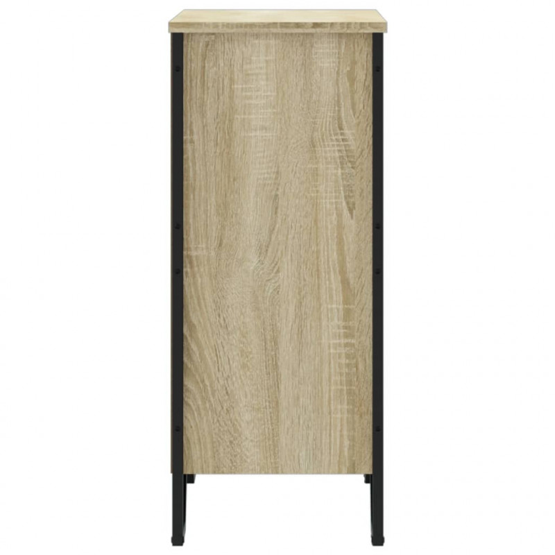 Regał, dąb sonoma, 80x31x74,5 cm, materiał drewnopochodny