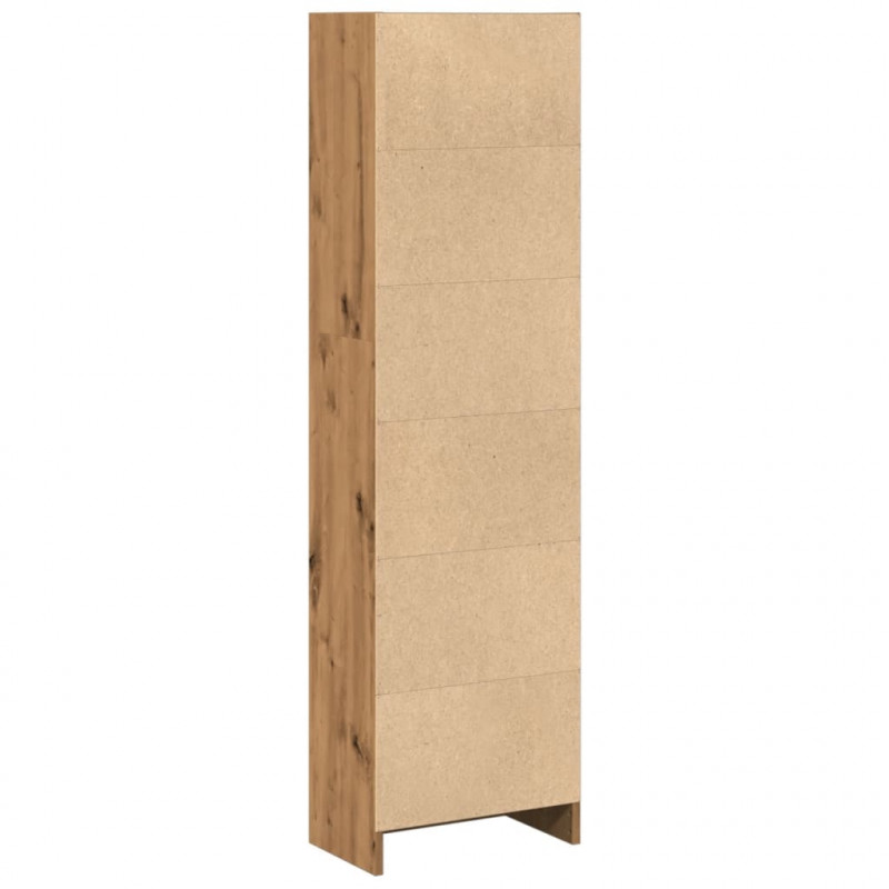 Regał, dąb artisian, 40x24x143 cm, materiał drewnopochodny