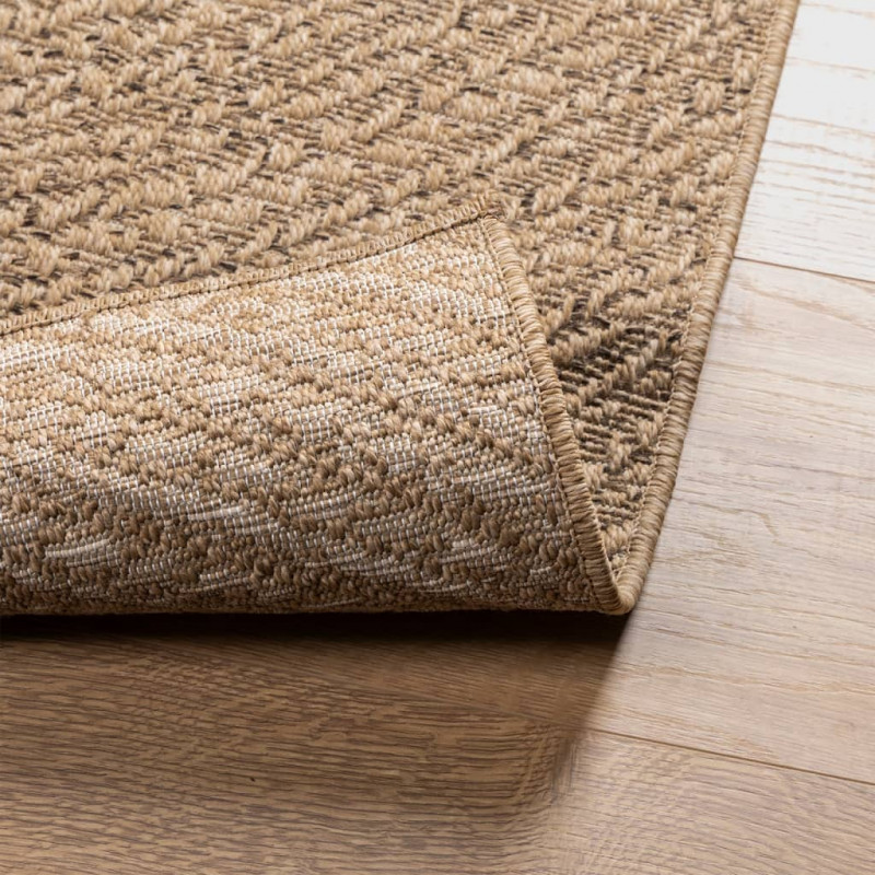 Dywan ZIZUR, 120x170 cm, stylizowany na jutowy