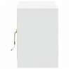 Szafka TV z LED, biała, 100x34x50 cm, materiał drewnopochodny