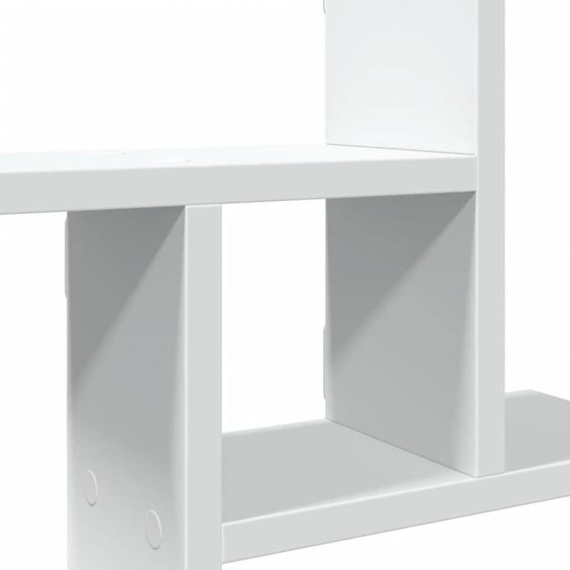 Półki ścienne, 2 szt., białe, 38x12x38 cm