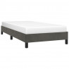 Rama łóżka bez materaca, ciemnoszare, 90x190 cm, aksamitna