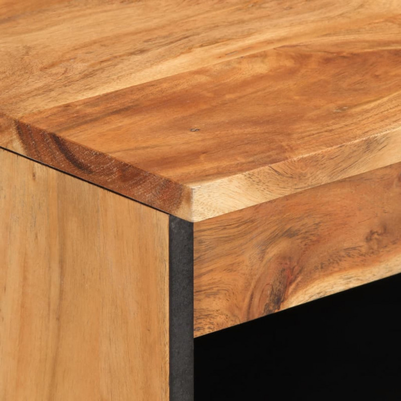 Szafka, 60x34x75 cm, lite drewno akacjowe