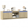 Szafka pod TV z LED, dąb sonoma, 180x34x50 cm