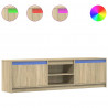 Szafka pod TV z LED, dąb sonoma, 180x34x50 cm