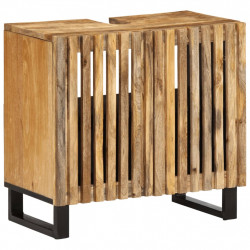 Szafka pod umywalkę, 62x34x58 cm, surowe drewno mango