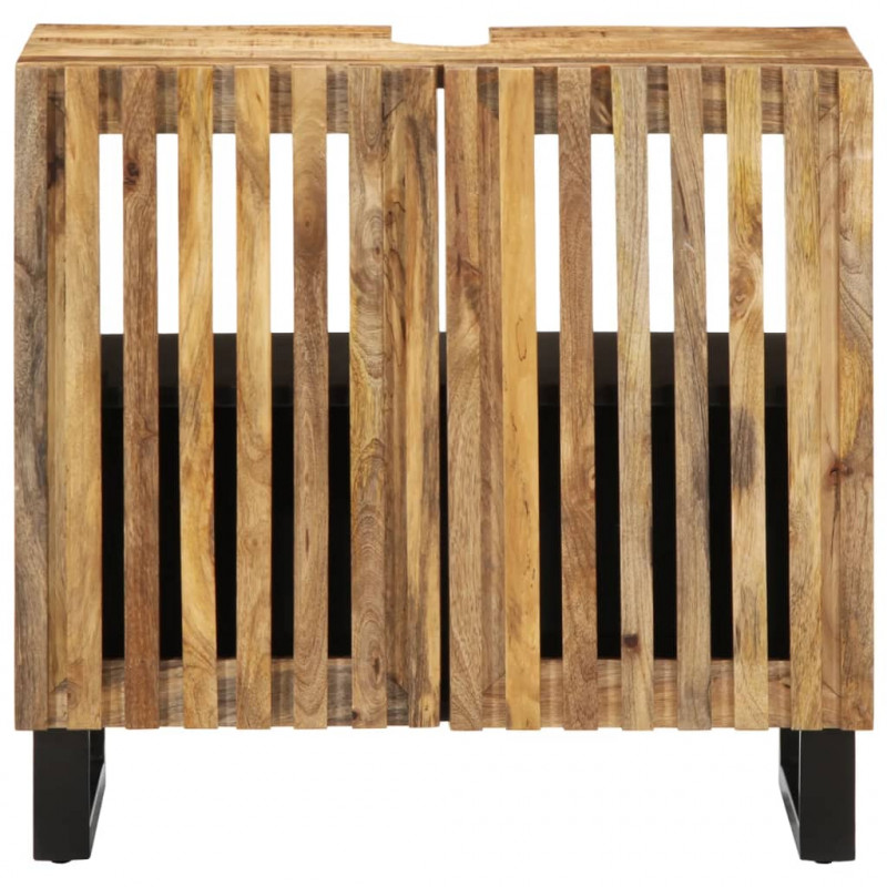 Szafka pod umywalkę, 62x34x58 cm, surowe drewno mango