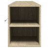 Ścienna szafka pod TV, z LED, dąb sonoma, 180x31x39,5 cm