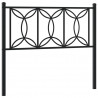 Metalowe wezgłowie, czarne, 107 cm