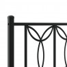 Metalowe wezgłowie, czarne, 107 cm