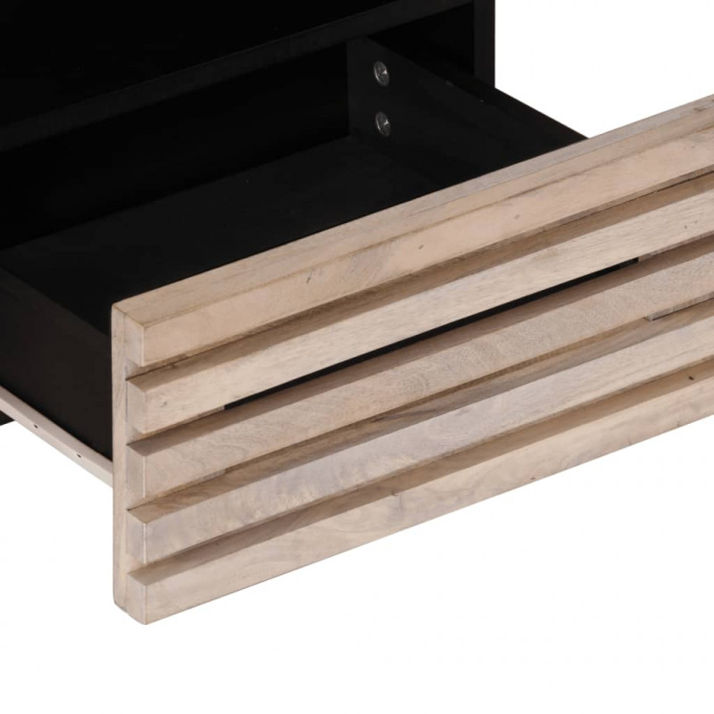 : Stolik kawowy, 80x55x40 cm, lite drewno mango