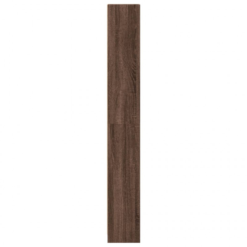 Regał, brązowy dąb, 40x24x176 cm, materiał drewnopochodny