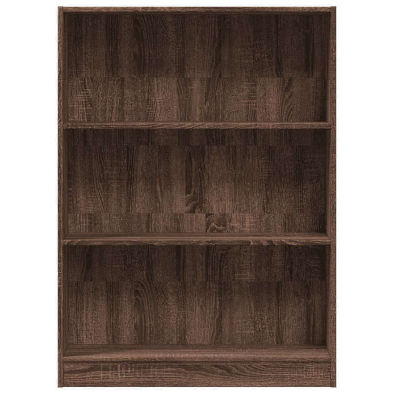 Regał, brązowy dąb, 80x24x109 cm, materiał drewnopochodny