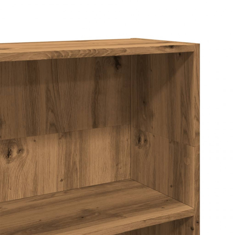 Regał, dąb artisian, 80x24x109 cm, materiał drewnopochodny