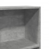 Regał, szarość betonu, 60x24x143 cm, materiał drewnopochodny