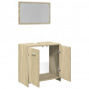 2-częściowy zestaw mebli łazienkowych, kolor dąb sonoma