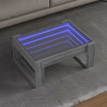 Stolik kawowy z LED Infinity, szary dąb sonoma, 70x53x30 cm