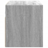 Ścienna szafka TV z LED, szary dąb sonoma, 80x31x35 cm