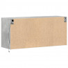 Ścienna szafka TV z LED, szarość betonu, 100x31x45 cm