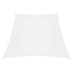 Trapezowy żagiel ogrodowy, tkanina Oxford, 2/4x3 m, biały