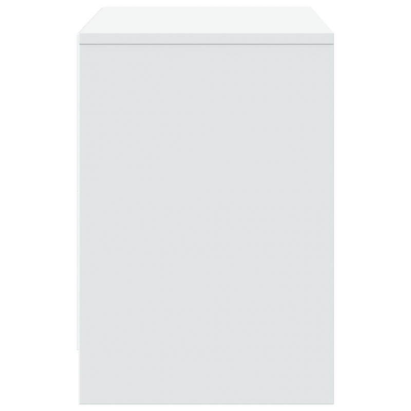 Szafka TV z LED, biała, 100x34x50 cm, materiał drewnopochodny