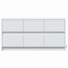 Szafka TV z LED, biała, 100x34x50 cm, materiał drewnopochodny