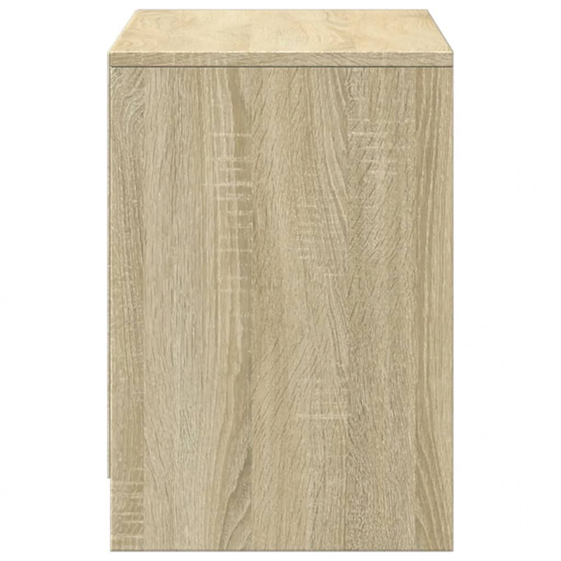Szafka pod TV z LED, dąb sonoma, 100x34x50 cm