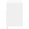 Ścienna szafka TV z LED, biała, 80x31x45 cm